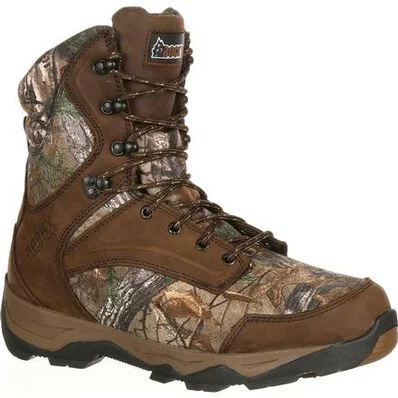 Men's metatarsal guard work & safety boots for heavy - duty tasksRocky Men's Retraction WP Insulated Hunt Boot Realtree - RKS0227