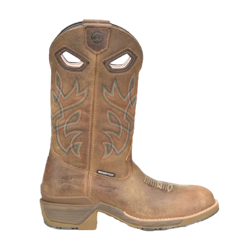 Men's shock - absorbing work & safety boots for long - hours standingPhantom Rider by Double H® Men's 12" Cleave Composite Toe Brown Work Boots DH5422