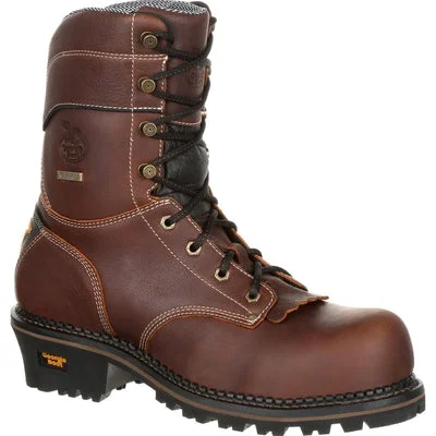 Men's work & safety boots with a moisture - wicking lining for dry feetGEORGIA LOGGER COMPOSITE TOE WATERPROOF WORK BOOT GB00236