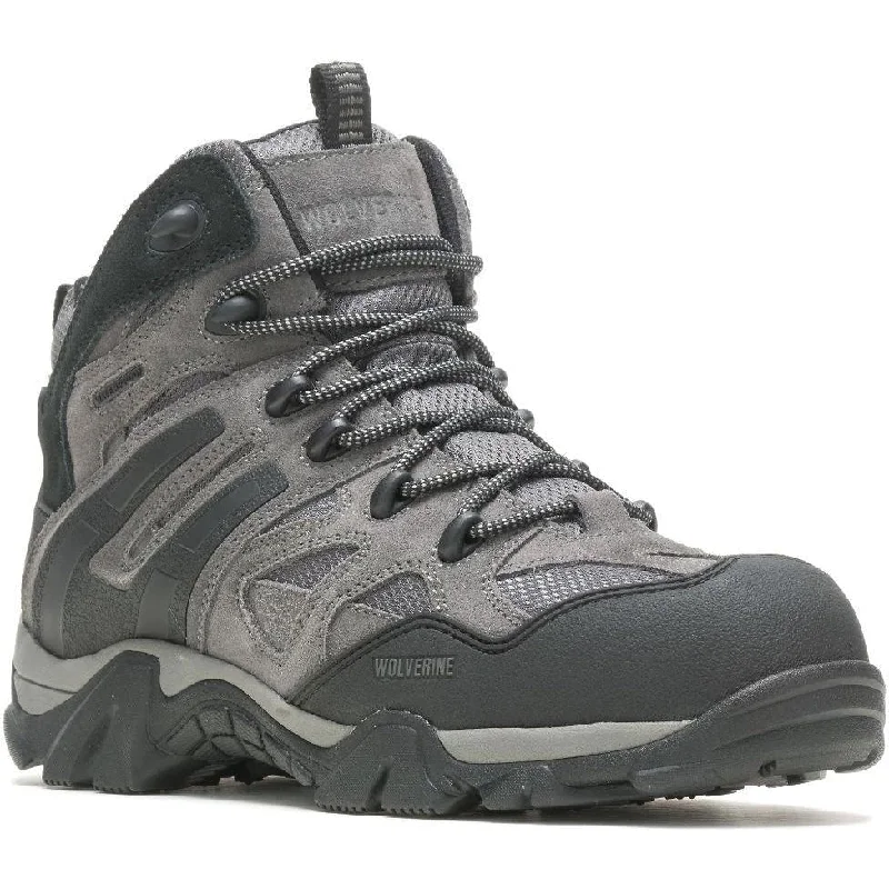 Men's work & safety boots with a quick - lace system for easy on and offWolverine Men's Wilderness Comp Toe WP Hunt Boot - Charcoal - W080030