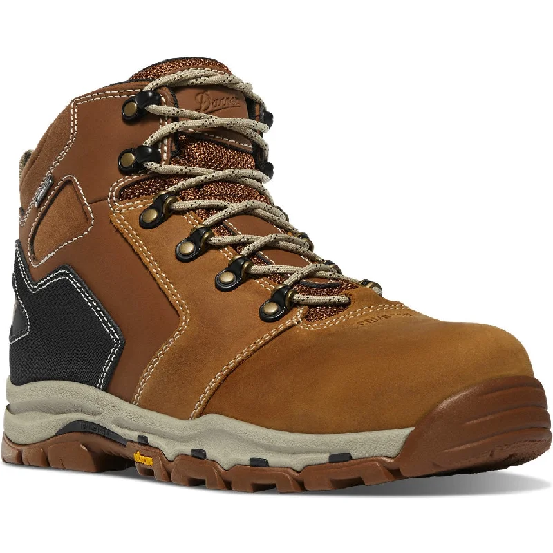 Men's chemical - resistant work & safety boots for laboratory useDanner Men's Vicious 4.5" Plain Toe WP Slip Resist Work Boot -Tan- 13885