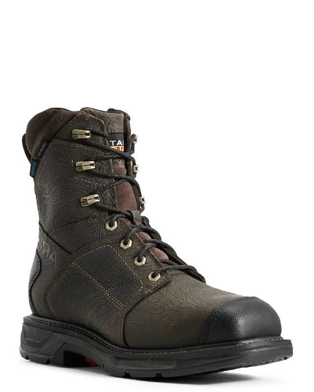 Men's work & safety boots with a chemical - resistant rubber soleMen's Workhog H20 Carbon Toe Lace-Up Boots