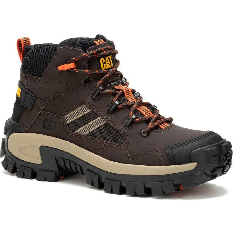 Men's insulated work & safety boots for cold - climate workCat Men's Invader Mid Vent CT Slip Resist Work Boot -Coffee- P91663