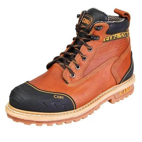 Men's heat - resistant work & safety boots for foundry jobsCEBU TK BORCESHARK 6" HONEY