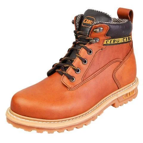 Men's work & safety boots with a padded collar for ankle comfortCEBU TK BORCEGUI 6" HONEY