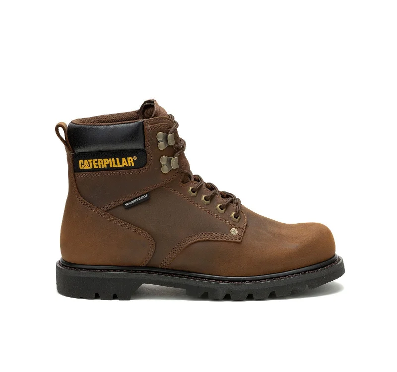 Men's work & safety boots with a chemical - resistant rubber soleSecond Shift Soft-Toe Waterproof Work Boot Dark Brown