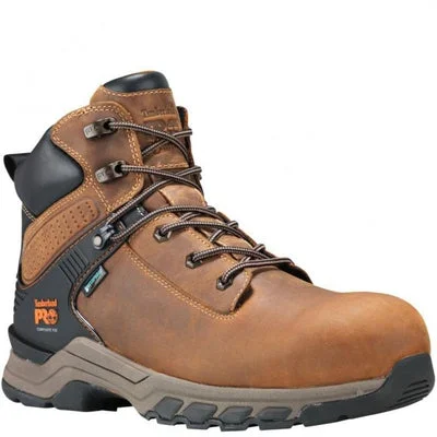 Men's work & safety boots with a chemical - resistant rubber soleTimberland PRO Men's Hypercharge Safety Boots - Brown TB0A1RVS214