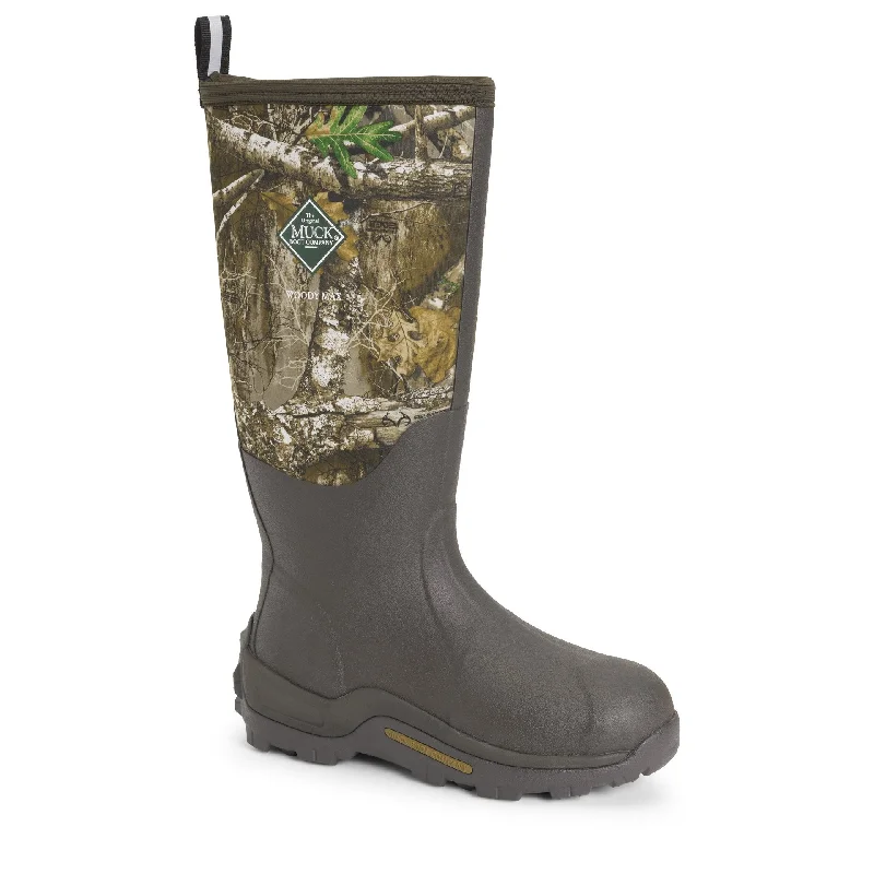 Men's work & safety boots with a high - traction lug pattern for uneven groundMuck Woody Max Brown/Realtree Edge