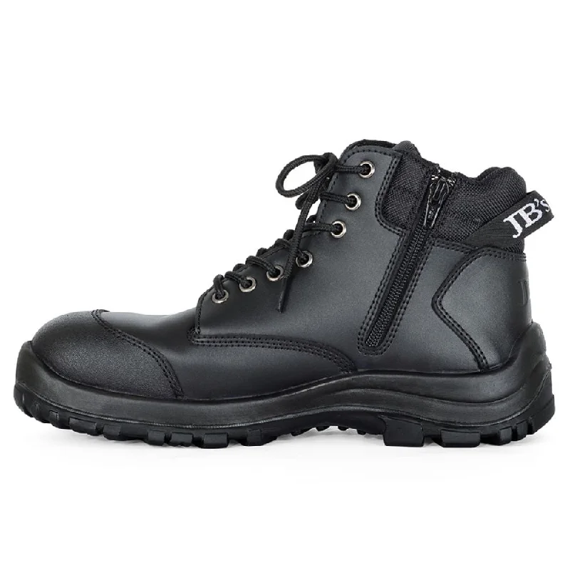 Men's work & safety boots with a gusseted tongue to keep out debrisWork Boot Lace Up - Black