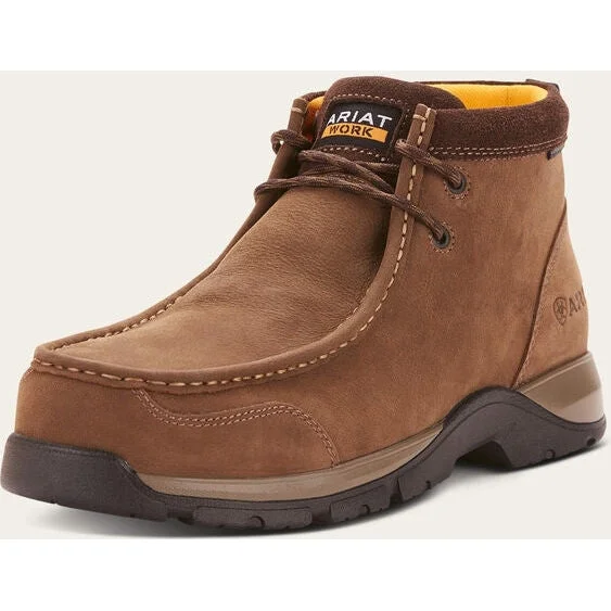 Men's work & safety boots with a chemical - resistant rubber soleAriat Men's Edge Lte Moc Composite Toe Work Boot - Dark Brown - 10024954