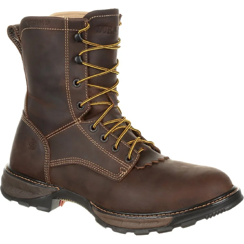 Men's work & safety boots with a breathable waterproof membrane like Gore - TexDurango Men's Maverick XP Lacer 8" Steel Toe WP Work Boot - DDB0173