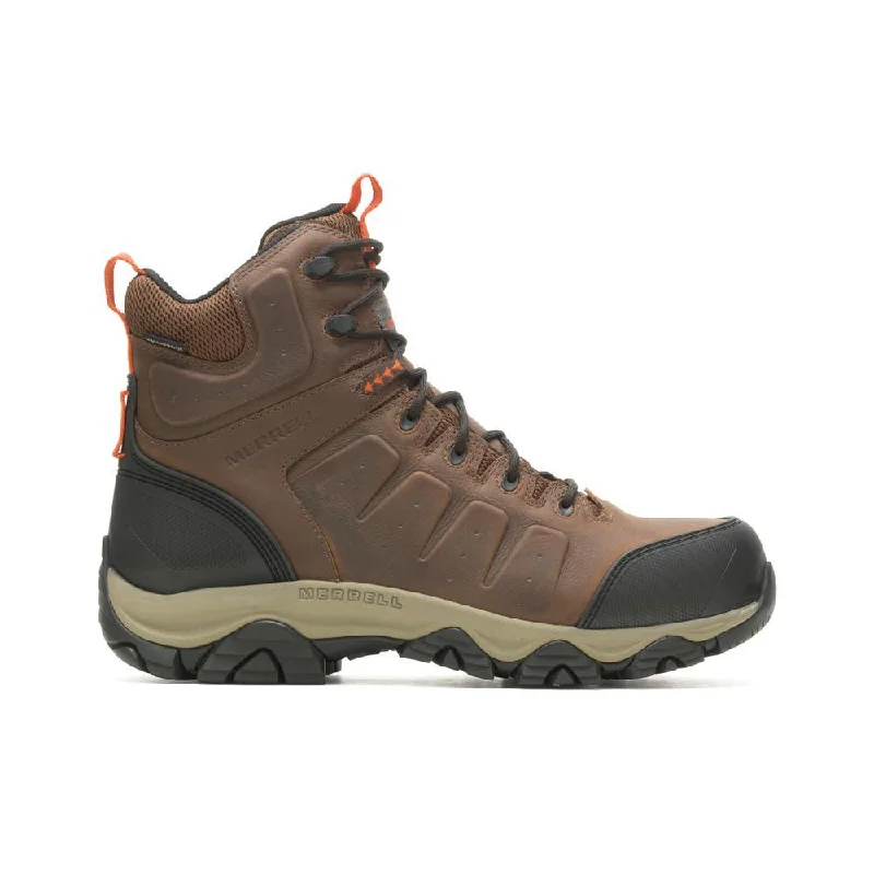 Men's slip - resistant work & safety boots for oily surfacesPhaserbound 2 Mid Men's Carbon-Fiber Work Boots Wp Earth/Orange