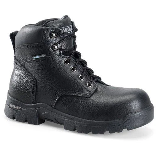 Men's shock - absorbing work & safety boots for long - hours standingCarolina Men's Circuit 6" Comp Toe WP Hiker Work Boot -Black - CA3537