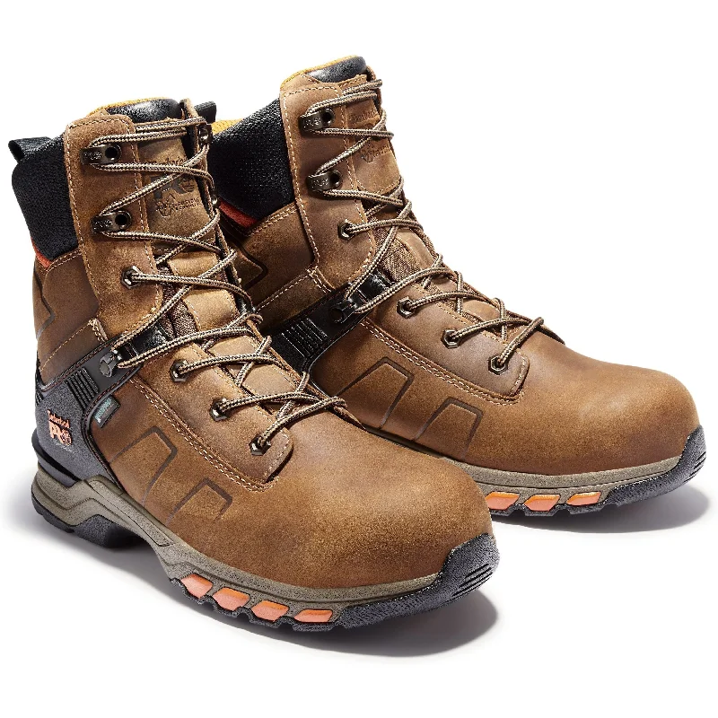 Men's work & safety boots with a flame - resistant upper for firefighting or welding workTimberland PRO Men's Hypercharge 8" Comp Toe WP Work Boot - TB0A1KQ2214