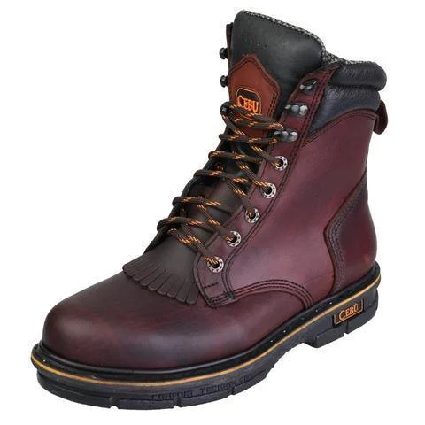 Men's work & safety boots with a moisture - wicking lining for dry feetCEBU LACERMAX 8" SHEDRON