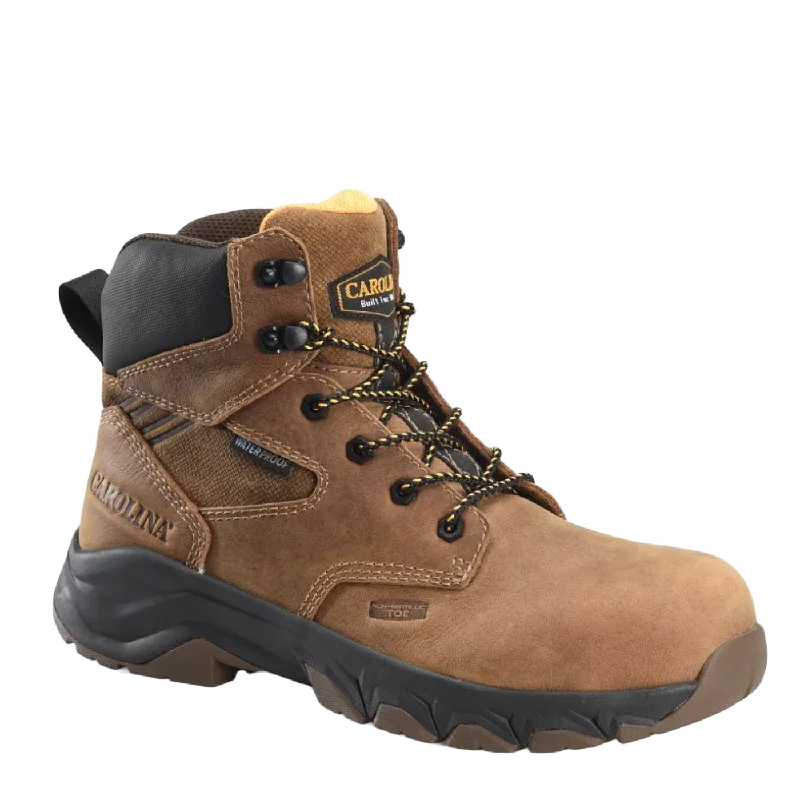 Men's water - repellent leather work & safety boots for outdoor workCarolina® Men's Subframe Lightweight Waterproof Brown Work Boot CA5551