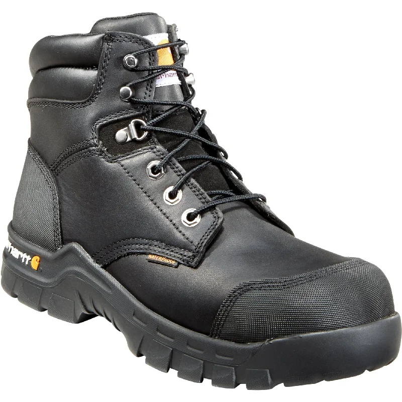 Men's work & safety boots with a reinforced heel counter for stabilityCarhartt Men's Rugged Flex 6" Comp Toe Work Boot - Black - CMF6371