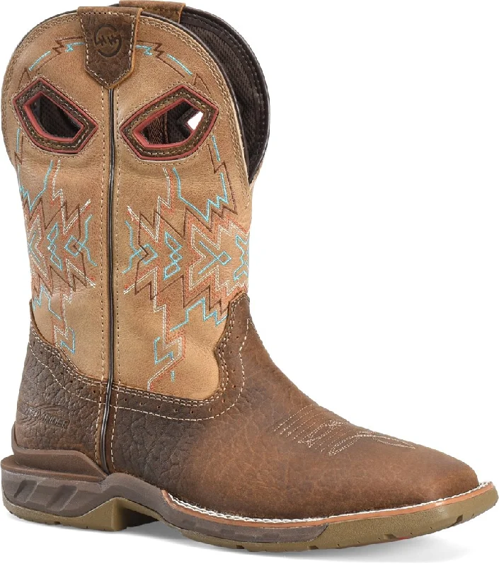 Men's work & safety boots with a durable rubber outsole for traction on rough terrainDouble H "Clem" Western Work Boot