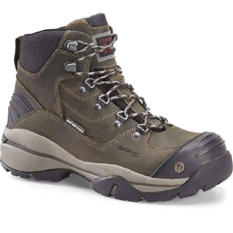 Men's ESD (electro - static discharge) work & safety boots for cleanroom environmentsCarolina Men’s Flagstone 6” WP Carbon Comp Toe Hiker Work Boot CA5525