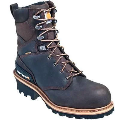 Men's waterproof steel - toe work & safety boots for wet environmentsCarhartt Boots: Men's CML8360 Composite Toe Waterproof EH Logger Boots