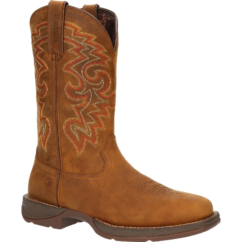 Men's insulated work & safety boots for cold - climate workDurango Men's Rebel™ 12" Square Toe WP Western Boot - Russet - DDB0361