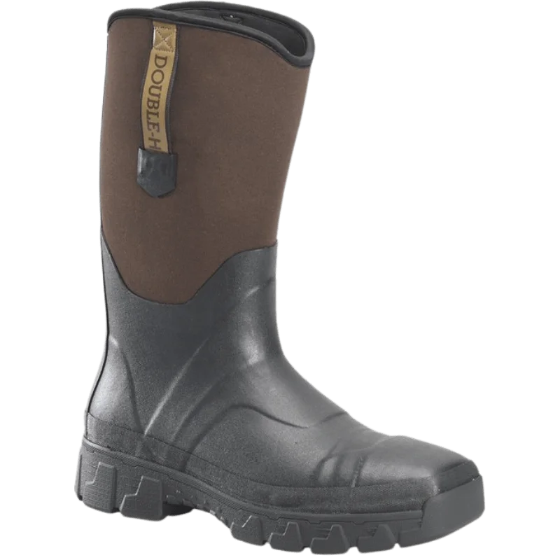 Men's waterproof steel - toe work & safety boots for wet environmentsDouble H Men’s Albin Composite Toe Rubber Boots DH2106