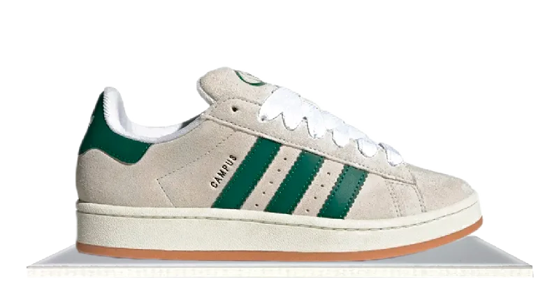 Men's soccer - inspired sneakers with a studded soleAdidas Campus 00s Crystal White Dark Green