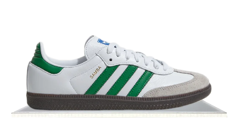 Men's sneaker boots with a mid - ankle heightAdidas Samba White Green