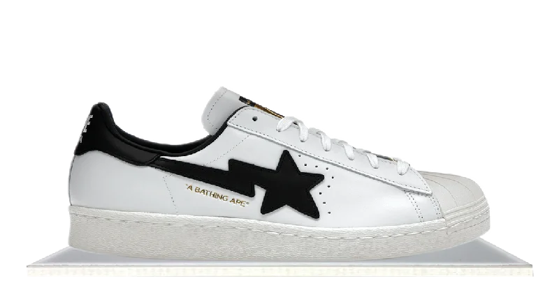 Men's affordable yet stylish sneakers for everyday wearSuperstar x Bape White Black