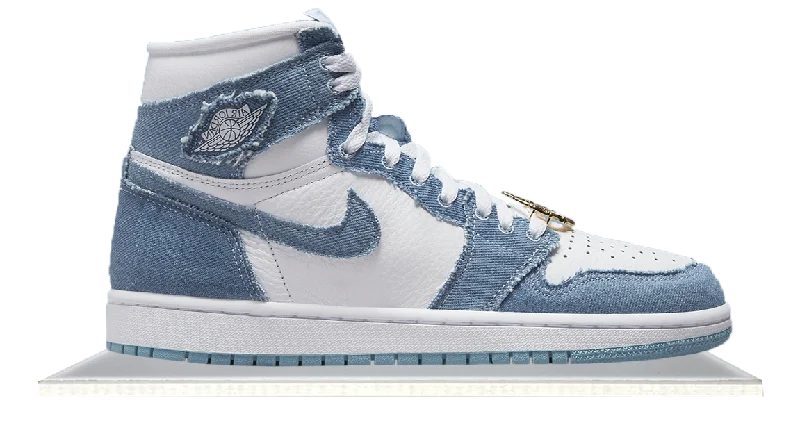 Men's casual leather sneakers with a distressed finishAir Jordan 1 High Denim