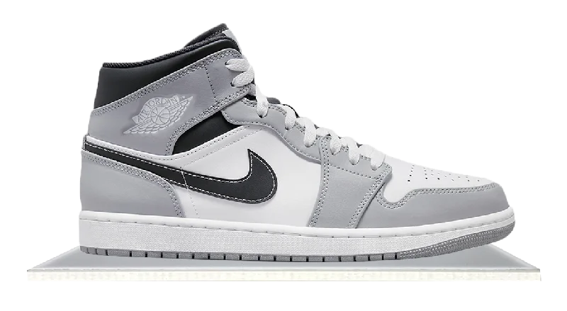 Men's memory - foam insole sneakers for added comfortAir Jordan 1 Mid Light Smoke Grey Anthracite