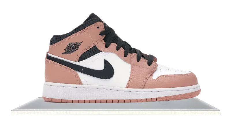 Men's multi - colored sneakers with a gradient effectAir Jordan 1 Mid Pink Quartz