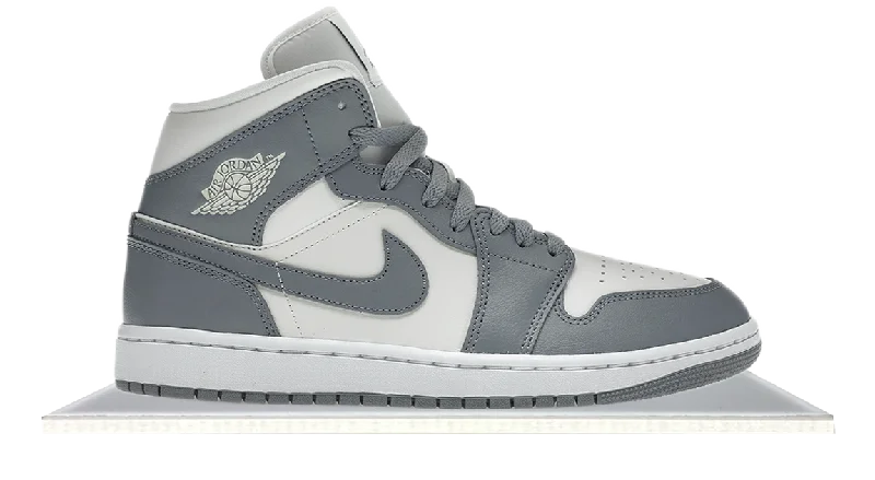 Men's retro - style sneakers inspired by the 80sAir Jordan 1 Mid Stealth Grey