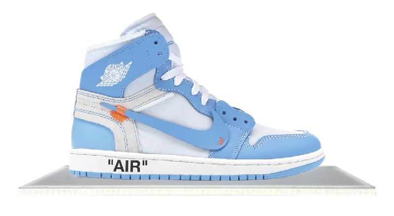 Men's gray mesh sneakers for breathability during workoutsAir Jordan 1 High Off-White UNC