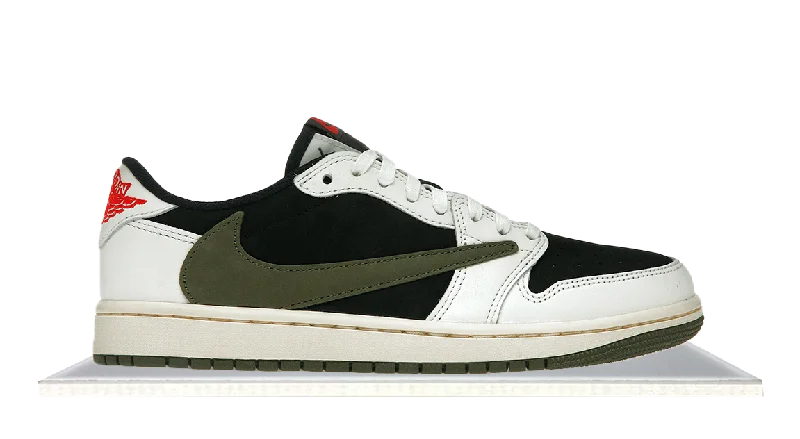 Men's neon - colored sneakers for a bold statementAir Jordan 1 Low Travis Scott Olive