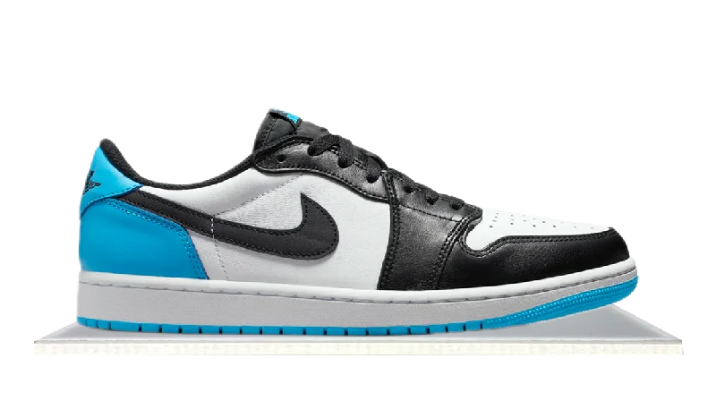 Men's memory - foam insole sneakers for added comfortAir Jordan 1 Low Black Dark Powder Blue