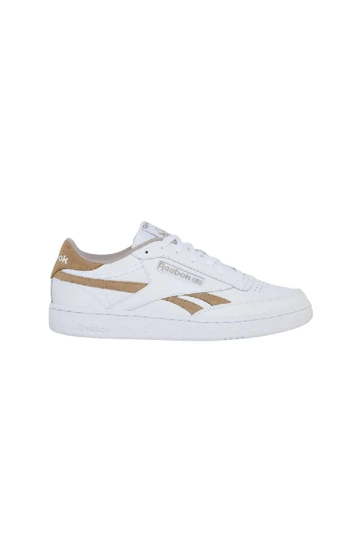 Men's fashion - forward sneakers with a unique tongue designClub C Revenge Shoe White Boulder Beige