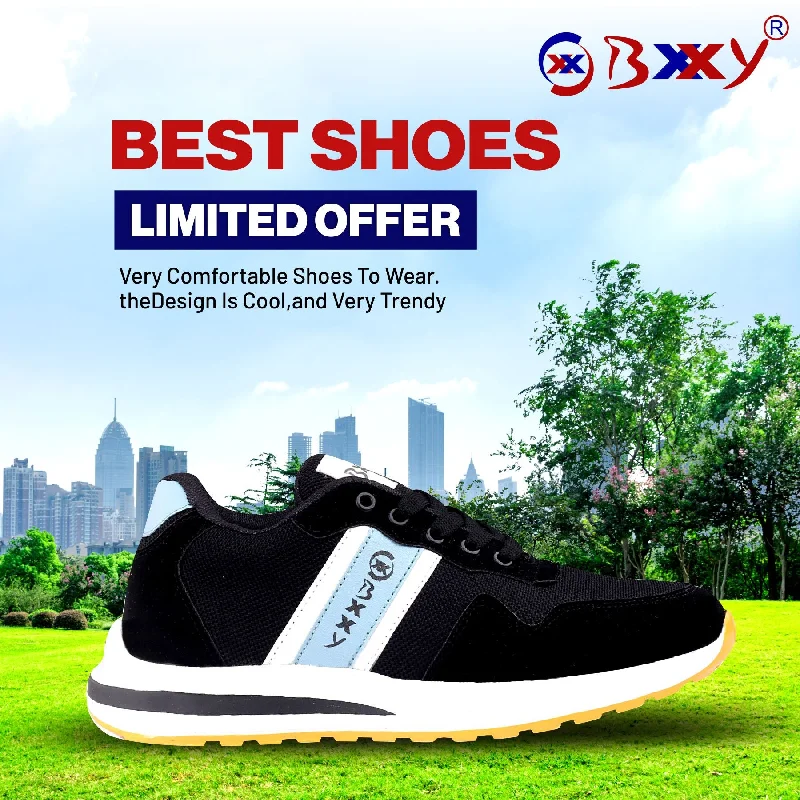 Men's vegan leather sneakers for an eco - friendly optionBxxy's High-end Fashionable Casual Lace-up Shoes for all Seasons