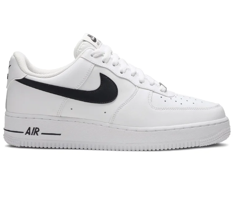 Men's skateboarding sneakers with a vulcanized soleMen's Nike Air Force 1 Low (White Black)