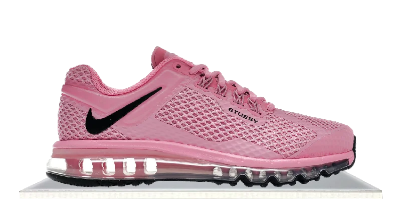 Men's soccer - inspired sneakers with a studded soleAir Max 2013 Stussy Pink