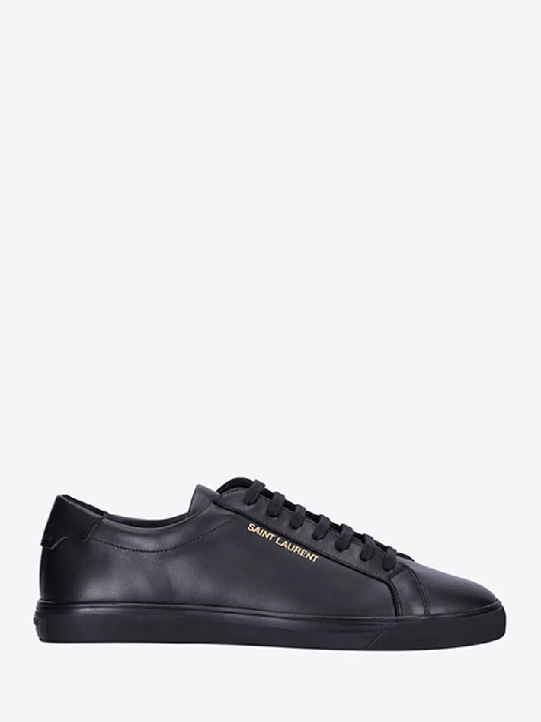 Men's soccer - inspired sneakers with a studded soleYsl leather sneakers