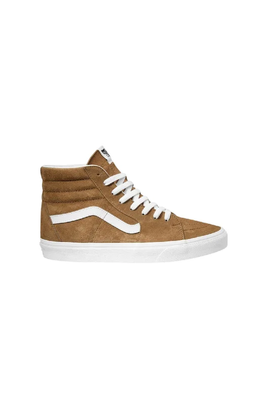 Men's skateboarding sneakers with a vulcanized soleSK8-Hi Pig Suede Tobacco Brown