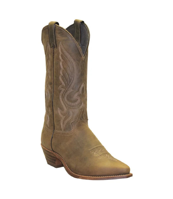 Men's cowboy boots with a scalloped edgeAbilene Boots Mens 12in Snip Toe USA Dakota Cowhide Cowboy Boots