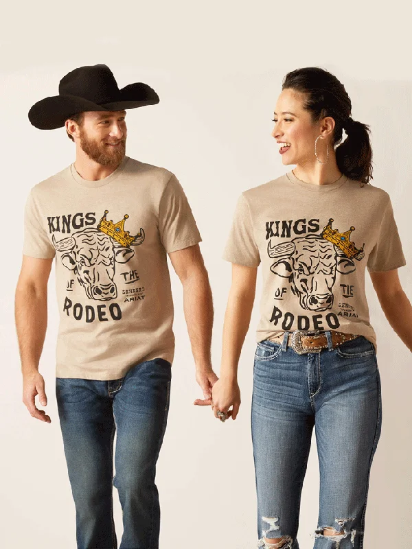 Alligator - embossed men's western boots for a bold statementAriat 10047841 Unisex Sendero King Cow T-Shirt Oatmeal Heather