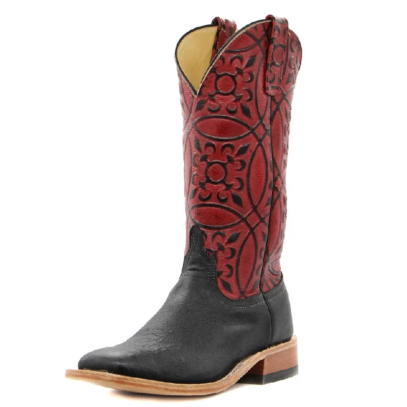 Men's western boots with a traditional western boot silhouette and a polished shineAnderson Bean Exclusive Black Smooth Ostrich Men's Boot