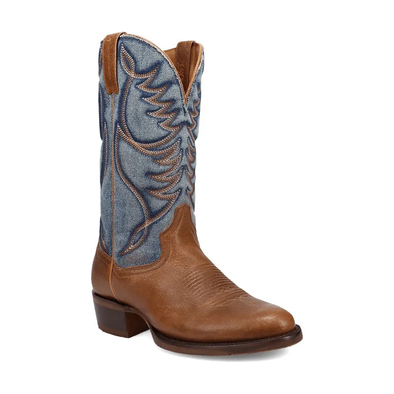 Men's western boots with a decorative concho belt and buckleDan Post Men's Bullock Leather Boot DP3315