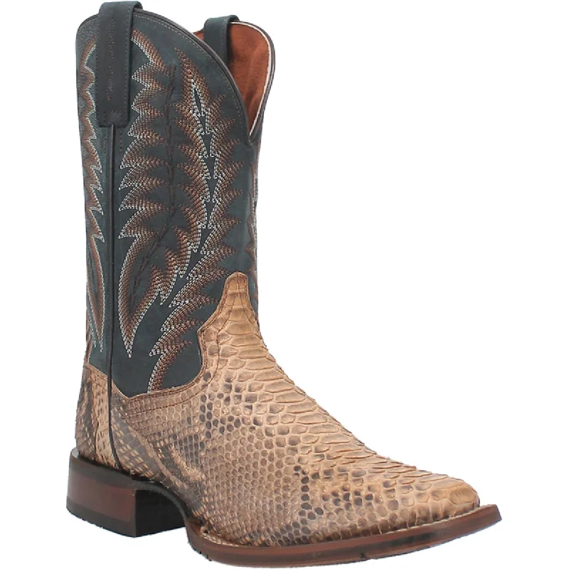 Men's western boots with a concho - studded strap and a pointed toeDan Post Men's Templeton Python Boot DP4183