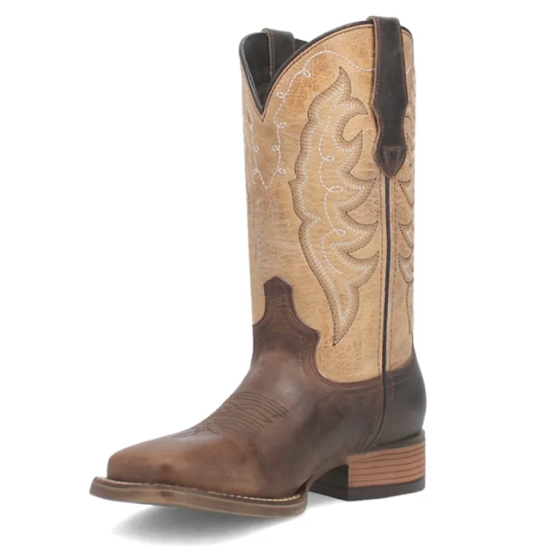 Men's western boots with a tooled leather design on the shaftDan Post Women's Broad Square Toe Boot