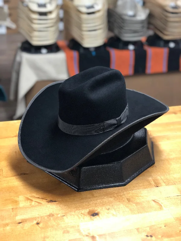 Men's western boots in a rich brown or black leatherGreeley Hat Works | Classic Black Bound Edge Felt Cowboy Hat