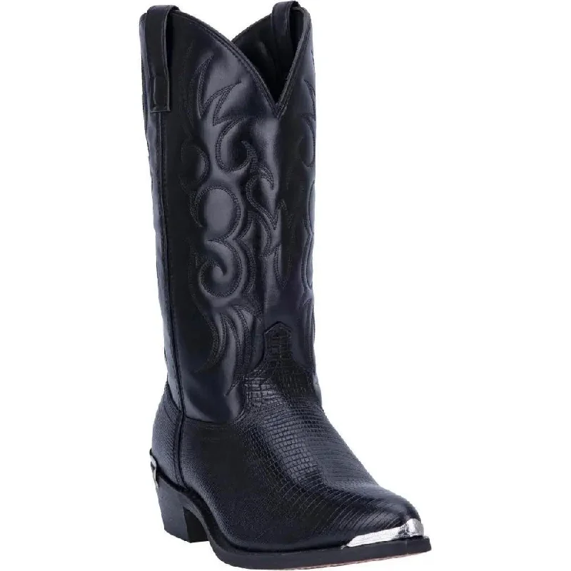 Alligator - embossed men's western boots for a bold statementLaredo Men's Atlanta Black Snip Toe Leather Boot 68085